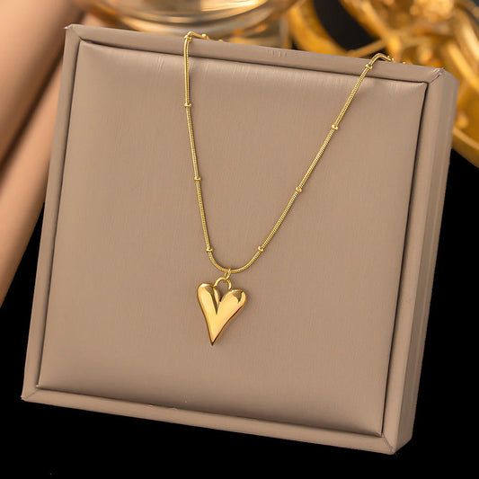 Gold-Plated Anti Tarnish Heart Themed Set