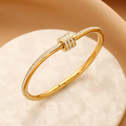 Studded Bangle Style Anti-Tarnish Bracelet