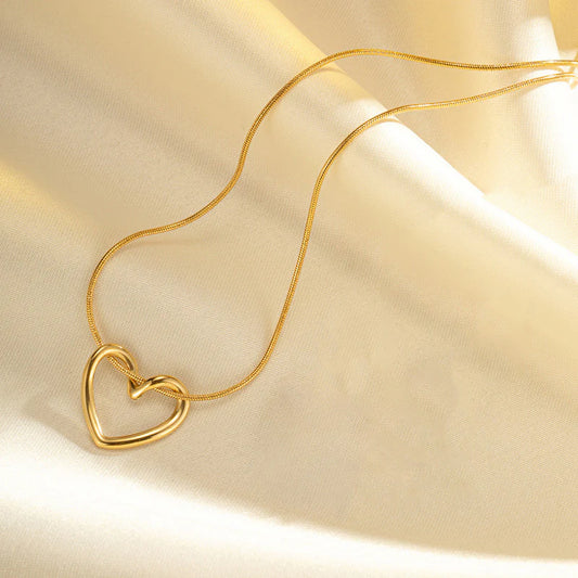 Gold-Plated Anti Tarnish Heart Pendant