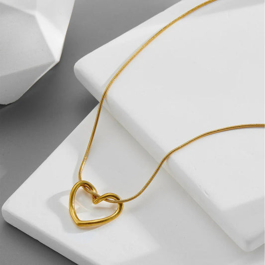 Gold-Plated Anti Tarnish Heart Pendant